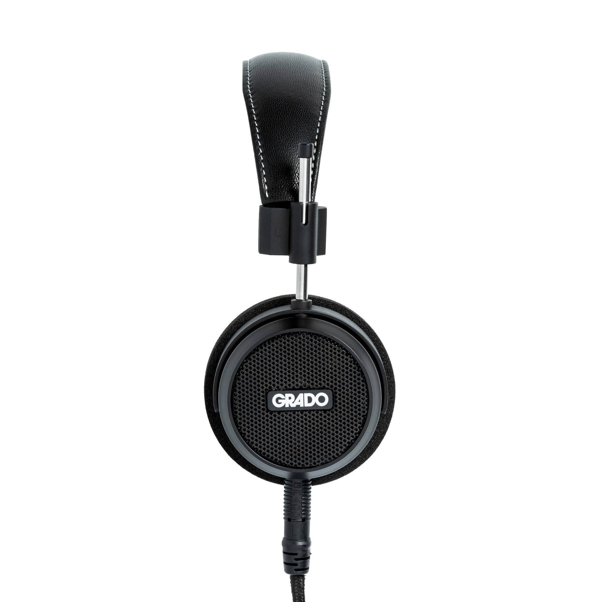 Открытые проводные наушники Grado Signature S150 в чёрном корпусе с круглой металлической решёткой