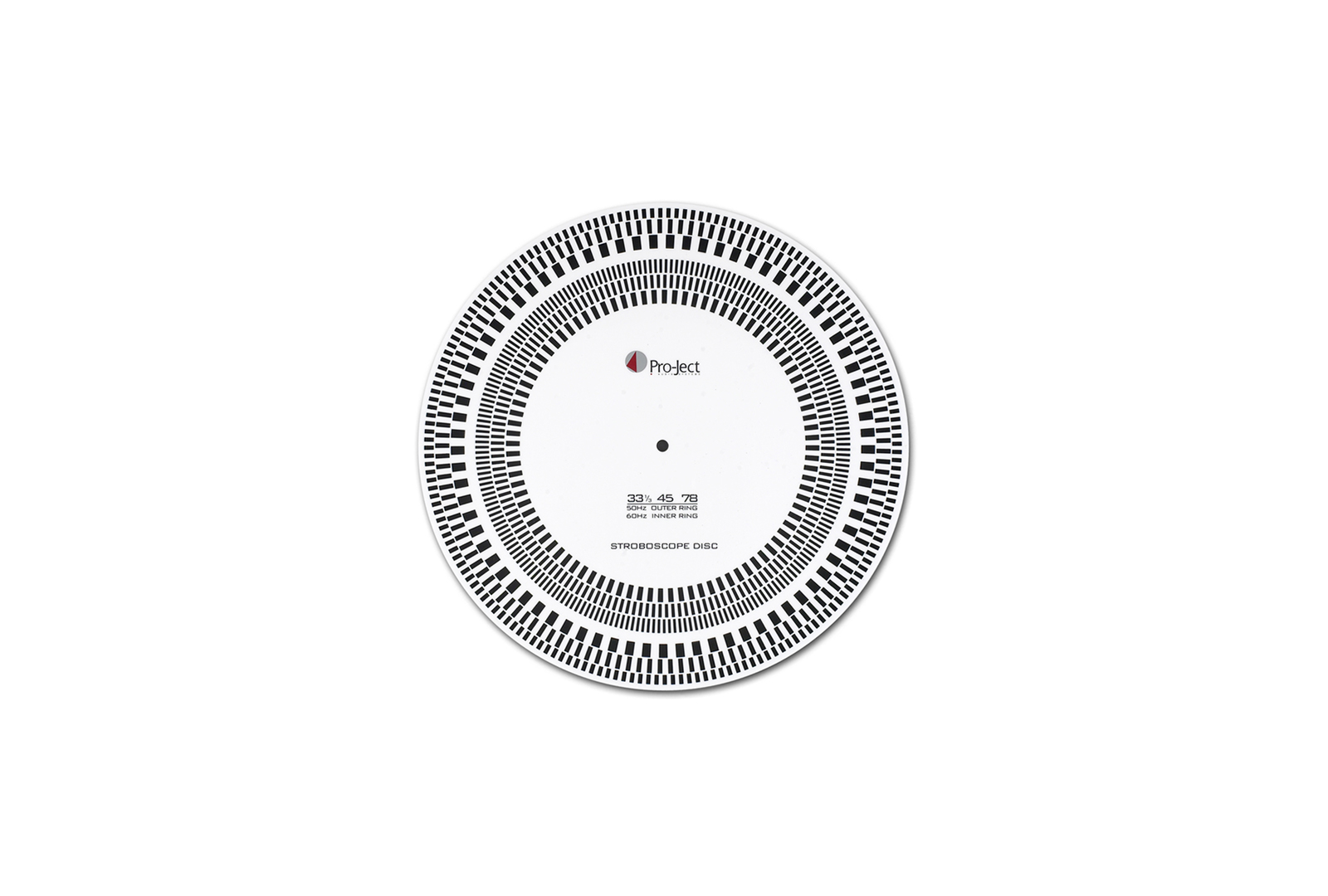 Стробоскопический диск Pro-Ject Strobe it с концентрическими кольцами меток скорости